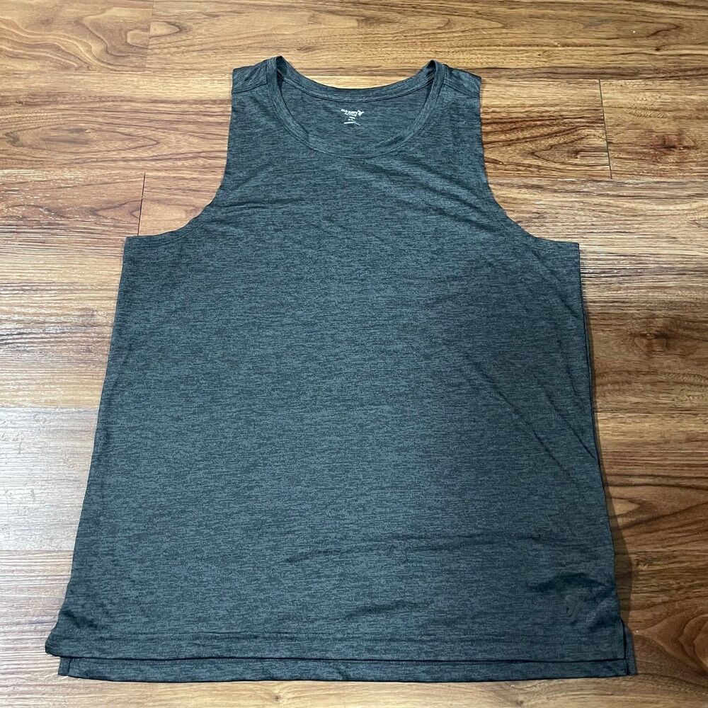 Old Navy Active Core Go Fresh Sleeveless Tank Top Grey Activewear Mens Size LG